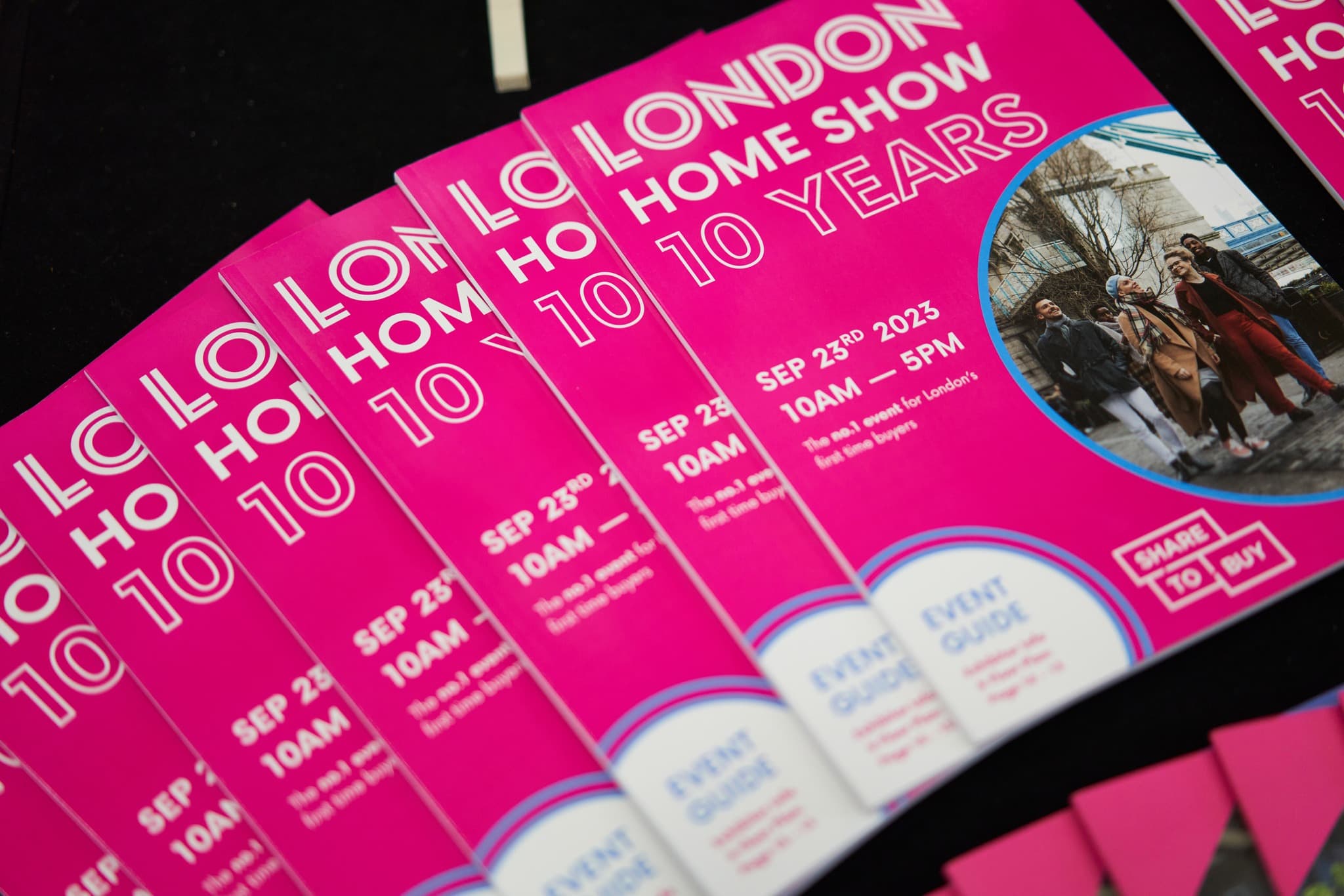 London Home Show 10-year anniversary brochure, commemorative edition marking decade of the exhibition