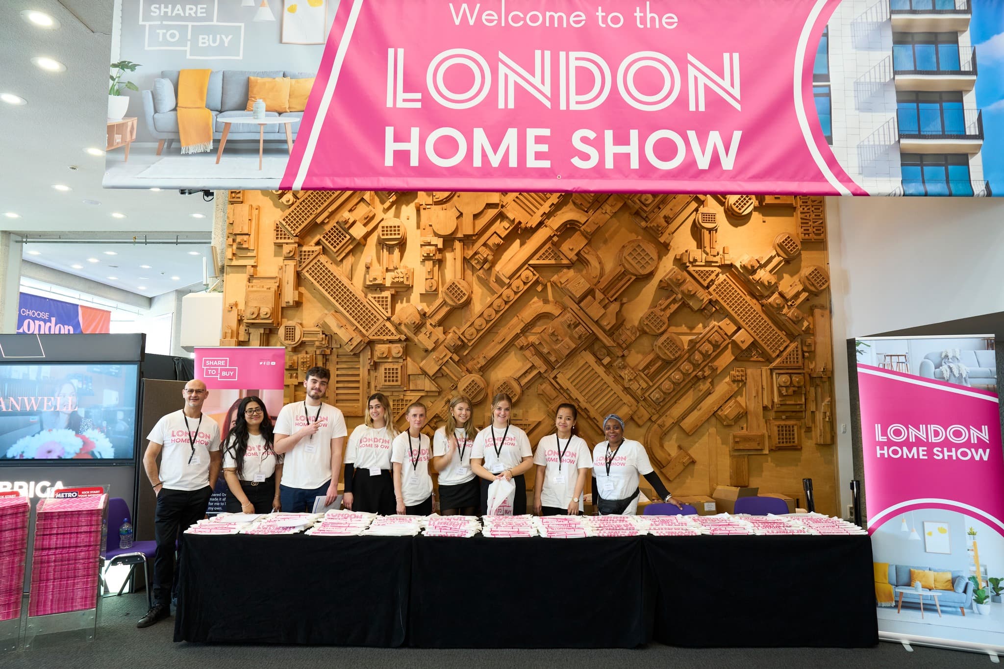 The London Home Show event, branding and signage across the exhibition venue